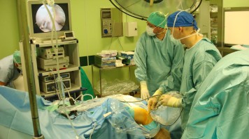 Intervento artroscopico al ginocchio effettuato dal Dottor Leonardo Osti all'Hesperia Hospital